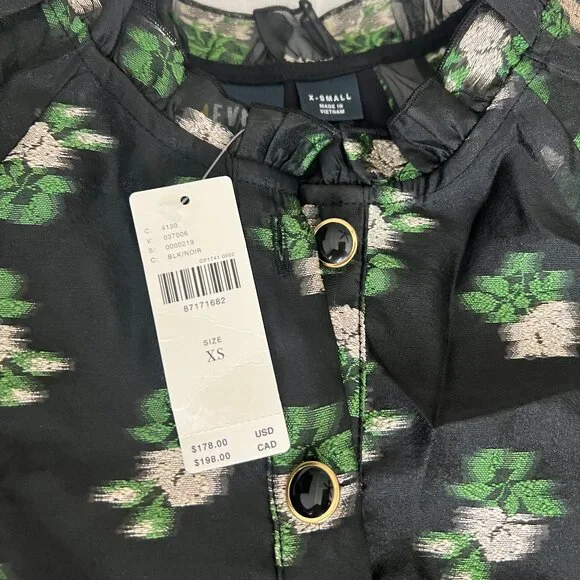 NWT Anthropologie Maeve Short-Sleeve V-Neck Tiered Tunic Mini Dress - Picture 5 of 6